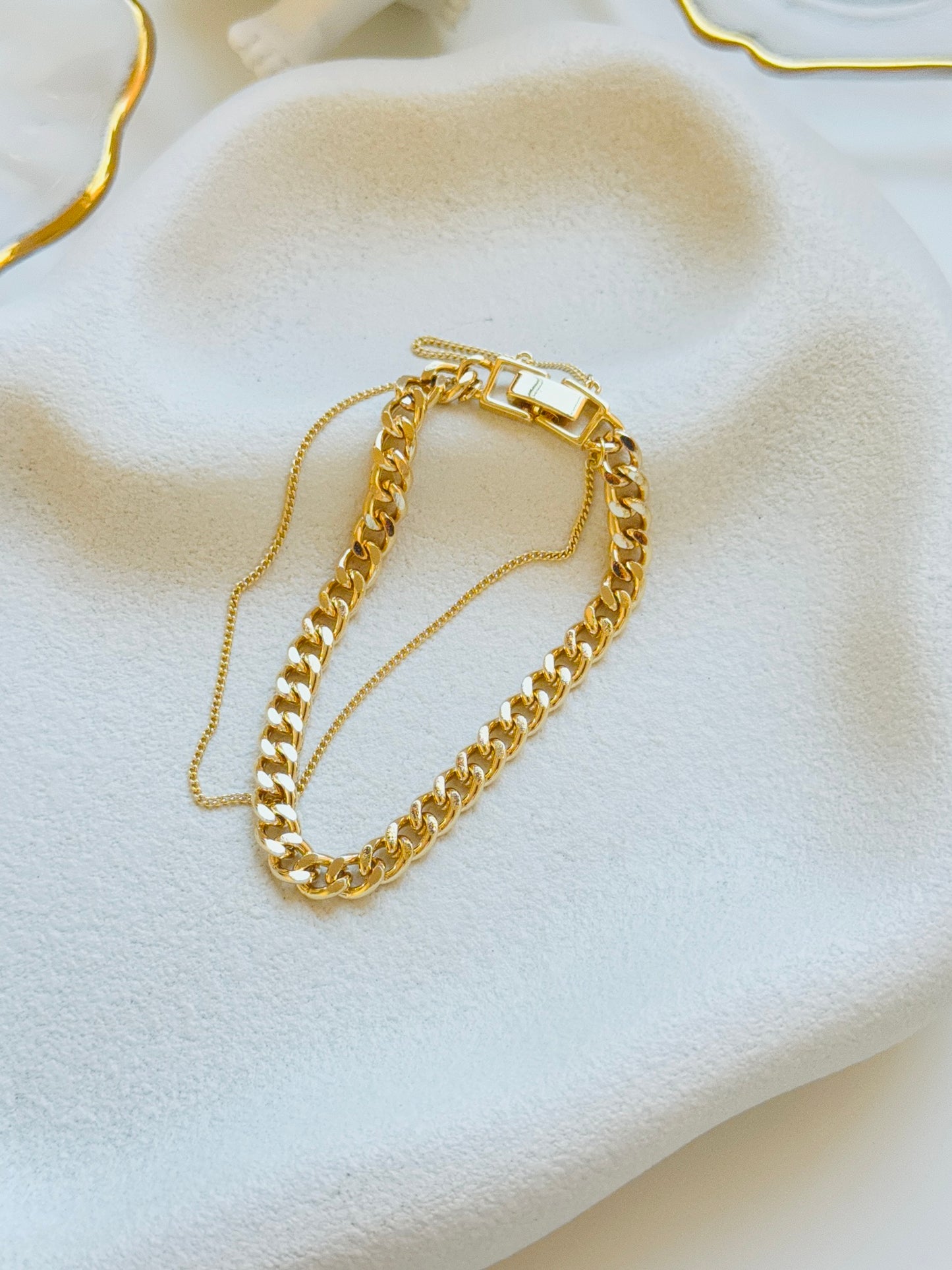 Basic Chain Double Bracelet