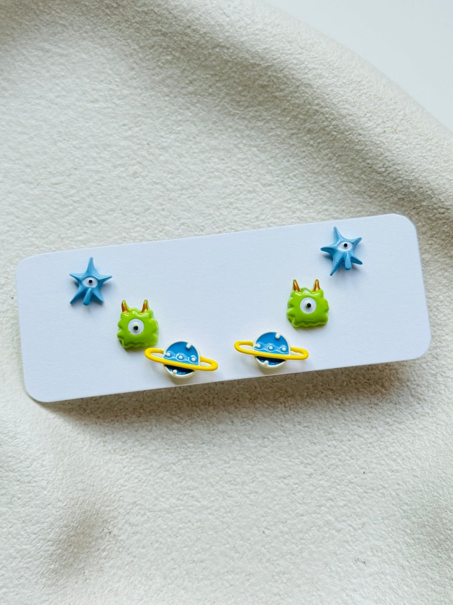 Ariel Monster Earrings Set