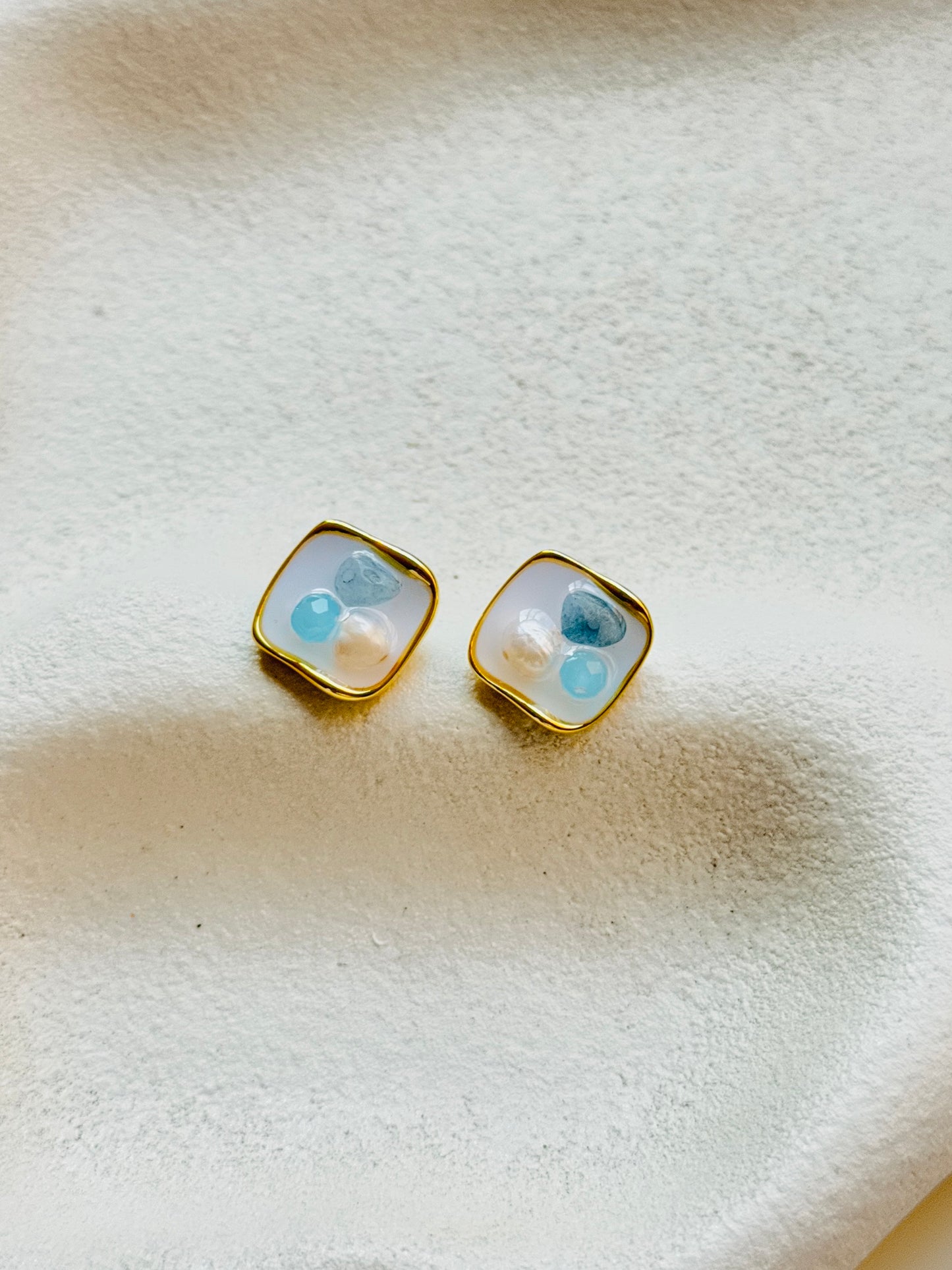 Square Pastel Earring