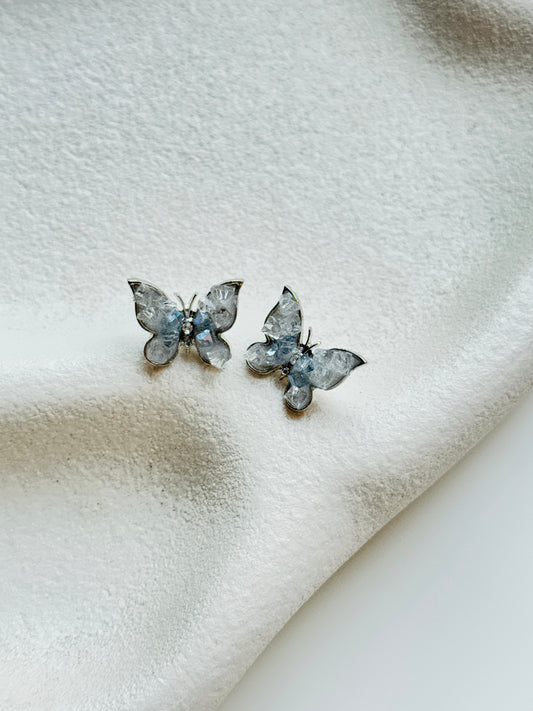 Crystal Butterfly Earrings