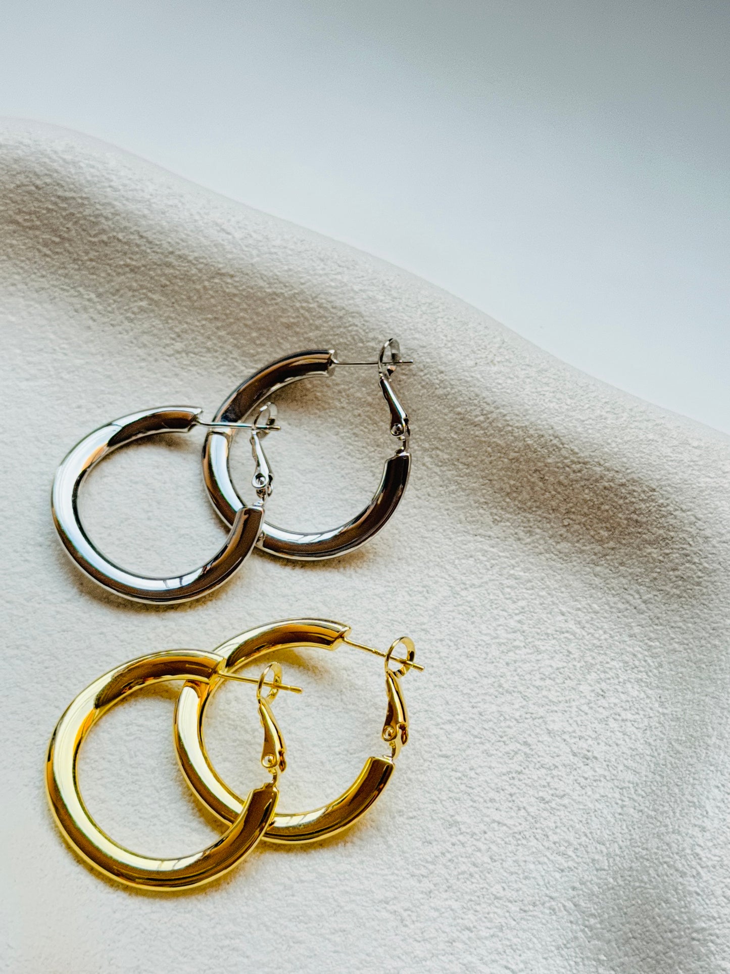 Plain Hoop Earrings