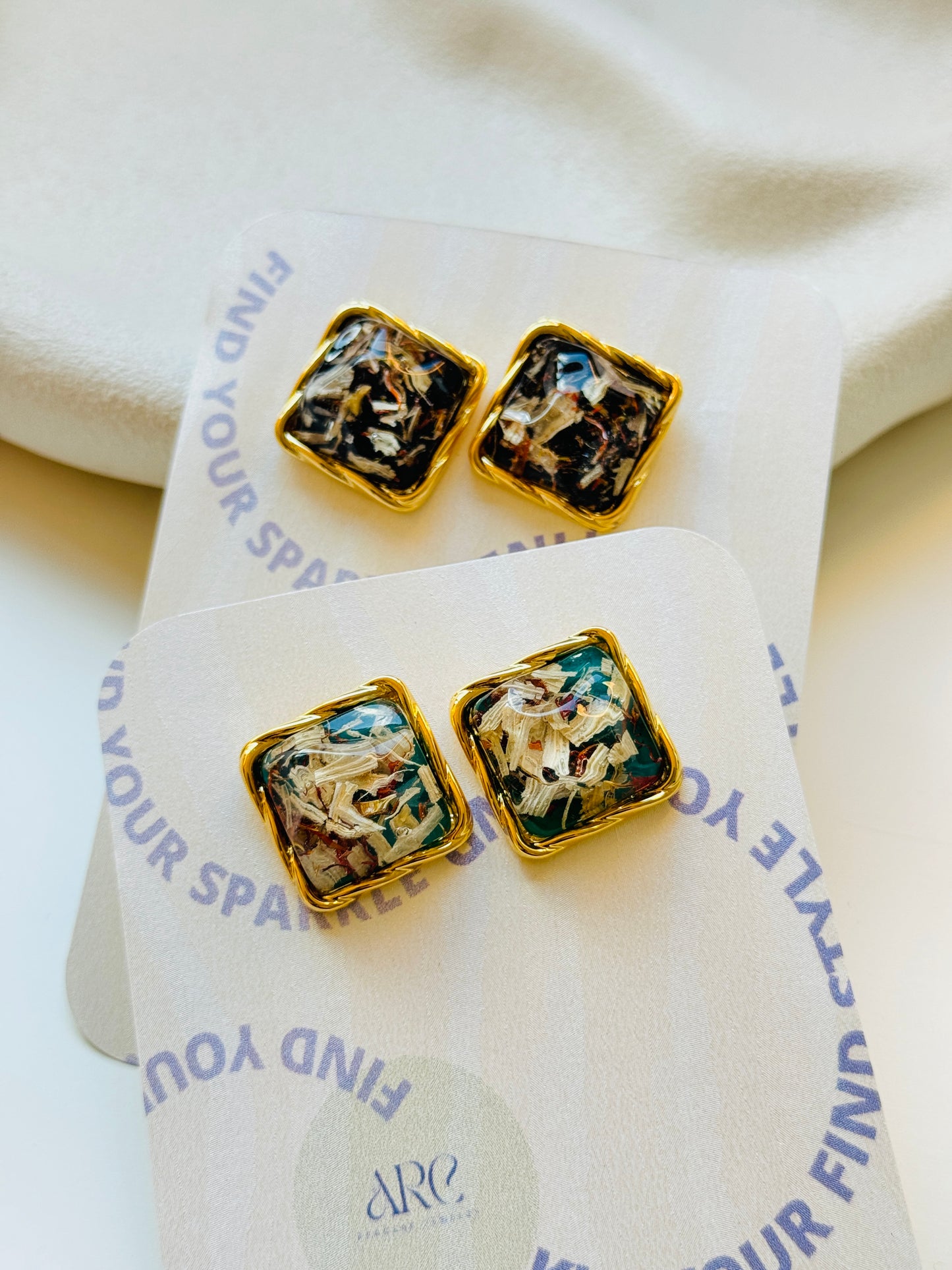 Square Vintage Earrings